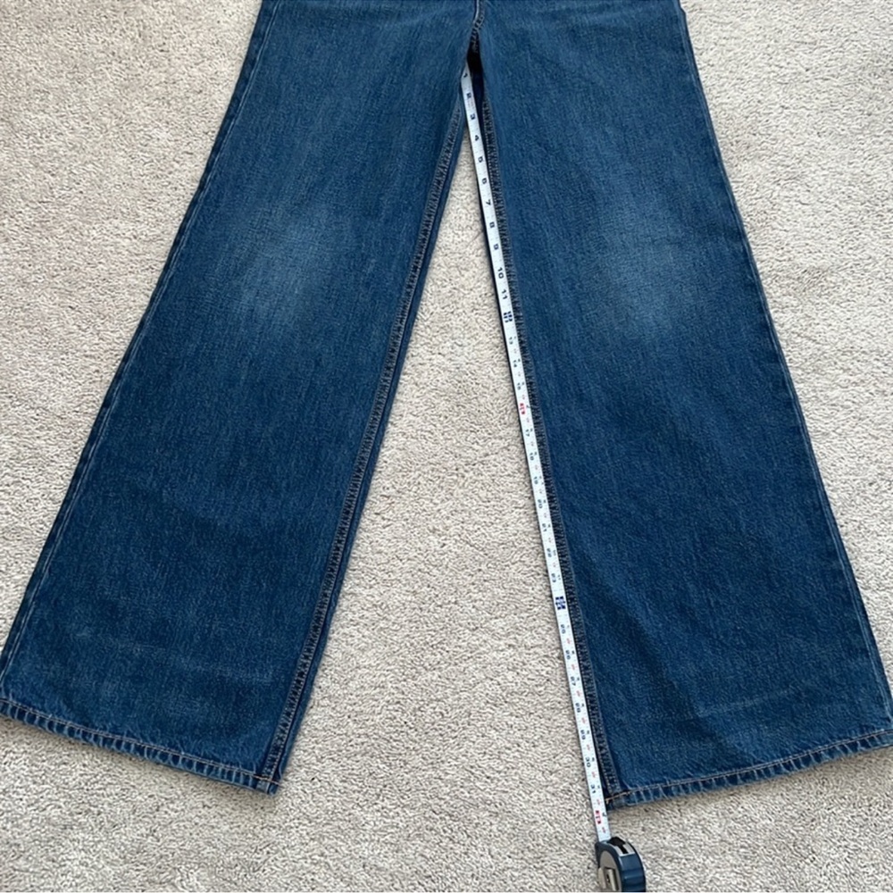 Classic Blue Wide-Leg Jeans - Picture 10 of 11